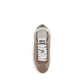 Miu Miu Beige Calf Leather Bos Taurus Low Top Sneakers