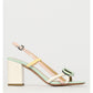 Twinset Blue Patent Leather Platform Sandals