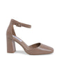 19V69 Italia Beige Artificial Leather High Heel Pumps