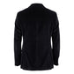 Roberto Pepe Luxury Black Cotton Men Jacket