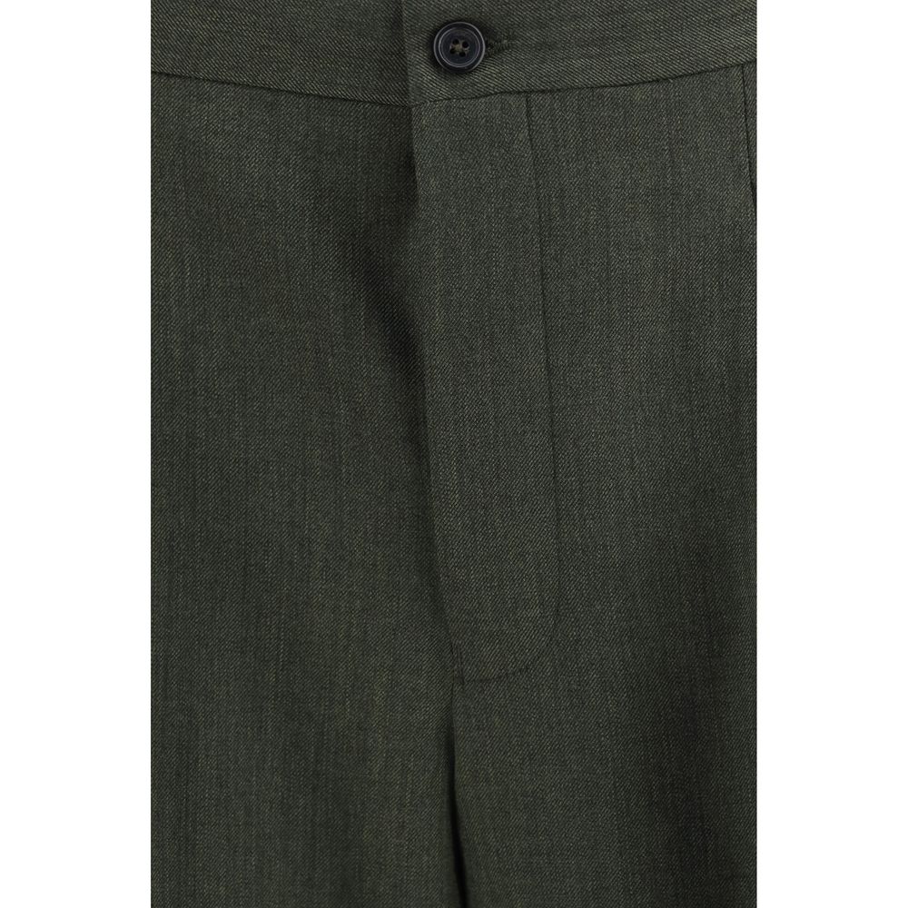 Laneus Bicolor Wool Oves Aries Casual Pants