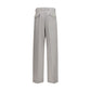 Laneus Gray Wool Oves Aries Casual Pants
