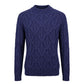 Malo Blue Cotton Men Sweater