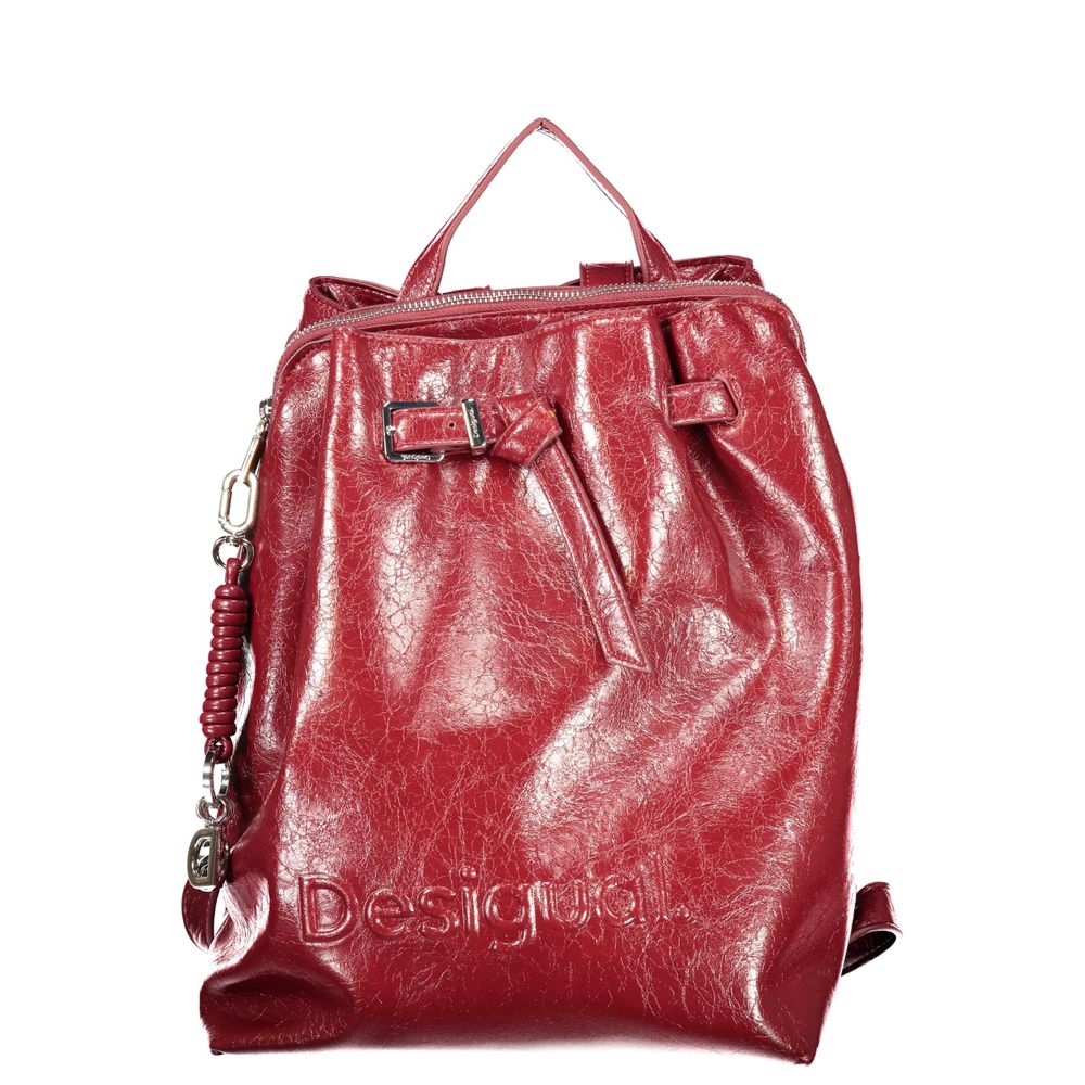 Desigual Red Polyethylene Backpack