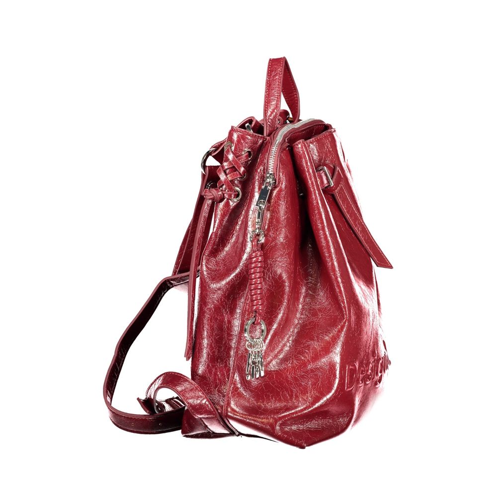 Desigual Red Polyethylene Backpack