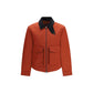 Fred Perry Red Recycled Polyamide Full-Length Jacket