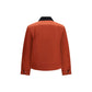 Fred Perry Red Recycled Polyamide Full-Length Jacket
