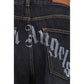 Palm Angels Black Cotton Jeans Denim