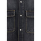 Palm Angels Blue Denim Shirt