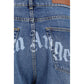 Palm Angels Blue Cotton Jeans Denim