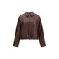 Brunello Cucinelli Bordeaux Lamb Ovis Aries Bomber