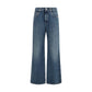 Brunello Cucinelli Blue Cotton Relaxed Fit Jeans