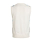Malo White Cotton Men Sweater