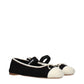Miu Miu Black Fabric Ballet Flats