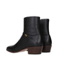 Valentino Garavani Black Leather Ankle Boots