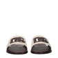 Dolce & Gabbana Beige Fabric Slippers