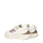 Moncler White Fabric Athletic Sneakers