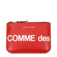 Comme Des Garçons Red Leather Cardholder