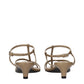 Jil Sander Beige Leather Flat Sandals