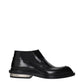 Jil Sander Black Leather Ankle Boots