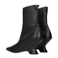 Dries Van Noten Black Leather Ankle Boots