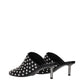 Jil Sander Black Leather Mules