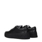 Jil Sander Black Leather Platform Sneakers