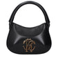 Roberto Cavalli Black Leather Handbag