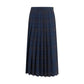 Burberry Blue Polyester Long Skirt