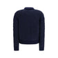 Jacob Cohen Blue Alpaca Vicugna Pacos Sweatshirt