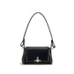 Vivienne Westwood Black Calf Leather Bos Taurus Shoulder Bag