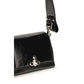 Vivienne Westwood Black Calf Leather Bos Taurus Shoulder Bag