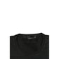 Roberto Pepe Luxury Black Cotton Men Sweater