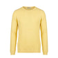 Roberto Pepe Luxury Yellow Cotton Men Sweater