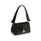 Vivienne Westwood Black Calf Leather Bos Taurus Shoulder Bag