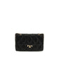 Tory Burch Black Lamb Ovis Aries Shoulder Bag