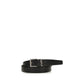 Saint Laurent Black Calf Leather Bos Taurus Regular Belt