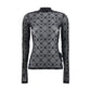 Marine Serre Black Polyamide Pattern Shirt