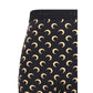 Marine Serre Black Polyamide Bermuda Shorts