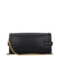 Balmain Black Leather Clutch Bag