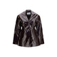 Ganni Bordeaux Polyethylene Full-Length Jacket