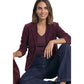 Street One Purple Cotton Blazer