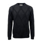 Roberto Pepe Luxury Black Wool Men Sweater