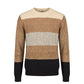 Roberto Pepe Luxury Beige Wool Men Sweater