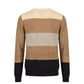 Roberto Pepe Luxury Beige Wool Men Sweater