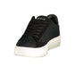 Gas Black Polyurethane Womens Sneaker