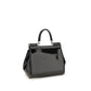 Dolce & Gabbana Black Calf Leather Bos Taurus Handbag