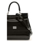 Dolce & Gabbana Black Calf Leather Bos Taurus Handbag