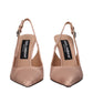 Dolce & Gabbana Beige Satin High Heel Pumps