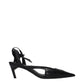 The Attico Black Leather High Heel Pumps
